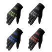 LANYIER Red Motorcycle Riding Gloves Men Velvet Warm Touch Screen  - 2