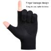 Men's Full Finger Black Outdoor Bicycle Fishing Gloves, Breathable Anti-UV - 5