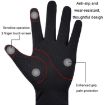 Men's Gray 2-Finger Outdoor Bicycle Fishing Gloves, Breathable Anti-UV - 7