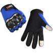 Men's Motorcycle Gloves Racing Anti-Slip Hard Shell Touchscreen Red - 2