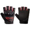 Motorcycle Half Finger Gloves Men Outdoor Riding Tactical, Red, Avg Size - 1