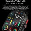 Sports Smart Watch 2.06" AMOLED Screen Bluetooth Talking (White) - 4