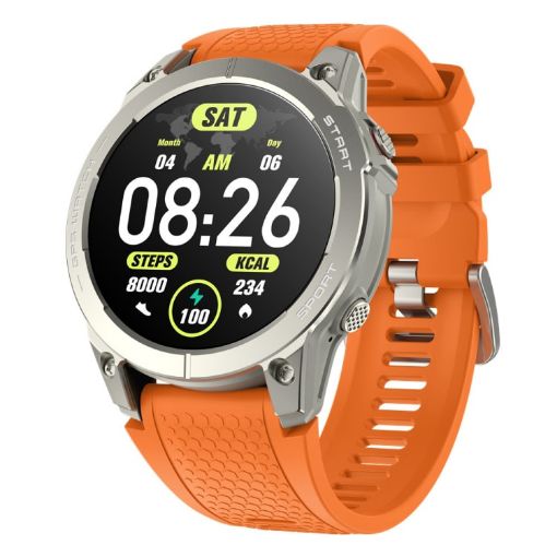 Outdoor Sports Smart Watch 1.43" AMOLED Screen Bluetooth Talk (Orange) - 1