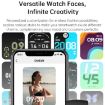 Pink Bluetooth Smart Watch - Large Screen, Heart Rate & Oxygen Monitor, Multi-Sport - 4