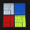 Electric Bike Honeycomb Reflective Safety Stickers, 21 In 1, Fluorescent Yellow - 2