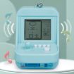 Mini Blue Arcade Game Keychain - Portable Building Block Toy Gift - 4