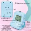 Mini Blue Arcade Game Keychain - Portable Building Block Toy Gift - 7