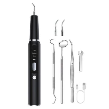 Ultrasonic Dog Teeth Cleaner - Electric Tartar Remover Tool (Black) - 1