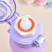 600ml Leak-Proof Scented Water Bottle with 7 Rings, 0 Sugar/Calorie (Purple) - 7