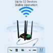 4G Wireless Plug-in Router with Detachable Antenna, EU Plug - Black WiFi Hotspot - 4