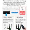 4G Wireless Plug-in Router with Detachable Antenna, EU Plug - Black WiFi Hotspot - 8