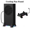 XBOX Series S Console Cooling Fan with LED Light Strip - White - 5