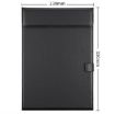 A4 Leather Meeting Clip Pad - Office Document Board & Writing Pad (Coffee) - 3
