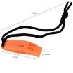 Dual-Frequency Outdoor Survival Whistle with Lanyard - Orange - 3