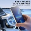 AIMITE M8 Silver Car Phone Holder with Vacuum Suction & Magnetic Support - 2