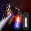 LED Shoulder Flashlight Bike Tail Light Type-C Rechargeable Clip Lamp - 2