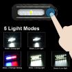 LED Shoulder Flashlight Bike Tail Light Type-C Rechargeable Clip Lamp - 6