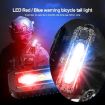 LED Shoulder Flashlight Bike Tail Light Type-C Rechargeable Clip Lamp - 7