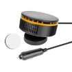 12V Car Heater 360 Adjustable Defogger & Defroster Fan (Black Yellow) - 1