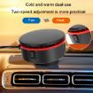 12V Car Heater 360 Adjustable Defogger & Defroster Fan (Black Yellow) - 6