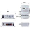 Lepy LP-268 DC12V High Fidelity Car/Motorcycle Amplifier - Silver - 3