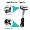 Gray Outdoor Camping Survival Drill Bit & Wood Chopping Tool - 6