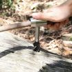 Brown Outdoor Camping Survival Drill Bit & Wood Chopping Tool - 7