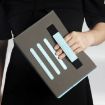 UMIDIGI G1 Tab 10-11" Universal 360 Rotation Leather Case Blue Map - 9