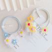 Flower Shape Charger Case & Cable Biter for Apple 18W/20W - Yellow/Green - 2