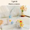 Flower Shape Charger Case & Cable Biter for Apple 18W/20W - Yellow/Green - 3