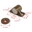 Gold Magnetic Suction Bumper Ball Adhesive Cabinet Door Coupler - 3