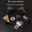 Gold Magnetic Suction Bumper Ball Adhesive Cabinet Door Coupler - 7