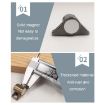 Magnetic Suction Bumper Ball Adhesive Coupler for Cabinet Doors (Black) - 4