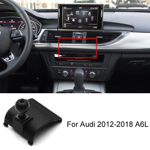 Audi A6L 12-18 Left Driving Car Phone Holder Mount Base - 1