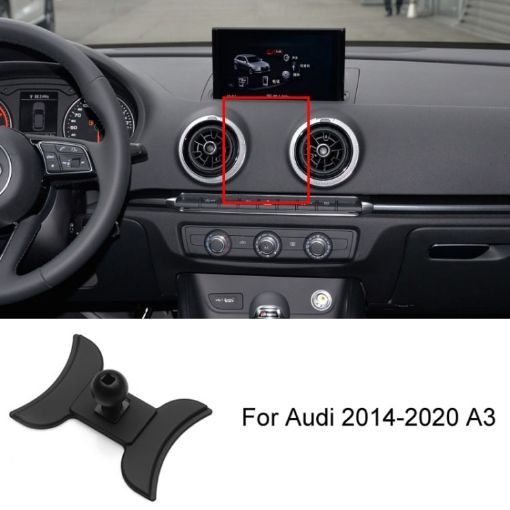 Audi A3 14-20 Left Driving Car Phone Holder Mount Base - 1