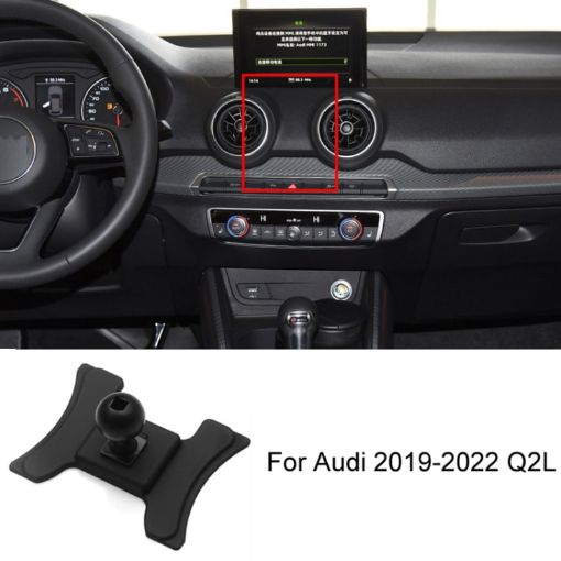 Audi Q2L 19-22 Left Driving Car Phone Holder Mount Base - 1