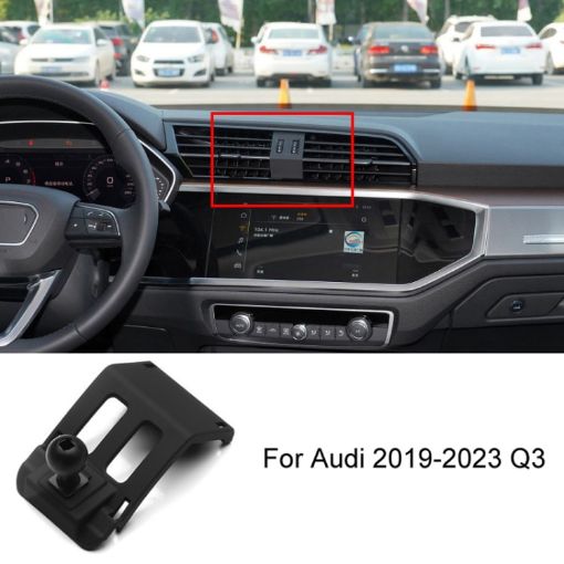 Audi Q3 19-23 Left Driving Car Phone Holder Mount Base - 1