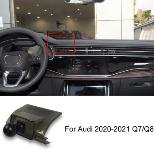 Audi Q7/Q8 20-21 Left Driving Car Phone Holder Mount Base - 1