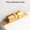 Medium Gold 2pcs Cabinet Magnetic Spring Buckle Ball Door Sucker - 4