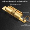 Medium Gold 2pcs Cabinet Magnetic Spring Buckle Ball Door Sucker - 7