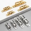 Large Silver Magnetic Spring Cabinet Door Catch - 2pcs Set - 2
