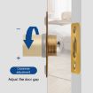 Gold Stainless Steel & Copper Door Bumbler Lock - Household Security - 7