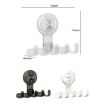 Multifunctional Suction Cup Hook Storage Rack - Traceless Adhesive, White - 2