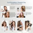 5 in 1 Hot Air Comb Curling Negative Ion Hair Dryer - Black Gold EU Plug - 7