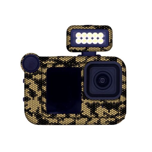 GOPro HERO13 Black Camera Stickers - Snake Scale Gold Protective Film - 1