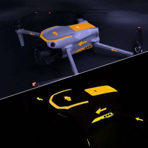 DJI Air 3S/3 Luminous Stickers Night Glow Film - Orange Yellow - 1