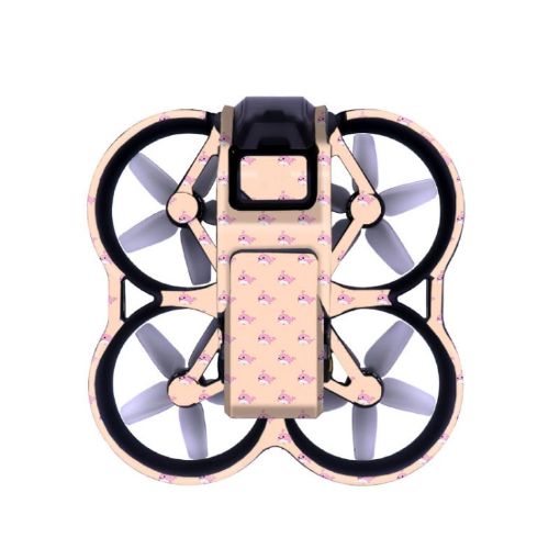 DJI Avata Fuselage Sticker A-07 Baby Whale - No Adhesive, Personalized - 1