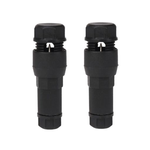2pcs Stripping-free Thimble T-shaped Downlight Wiring Connector Black - 1