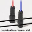 2pcs Stripping-free Thimble T-shaped Downlight Wiring Connector Black - 5