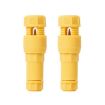 2pcs T-shaped Thimble Connector for Downlight Wiring (Yellow) - 1